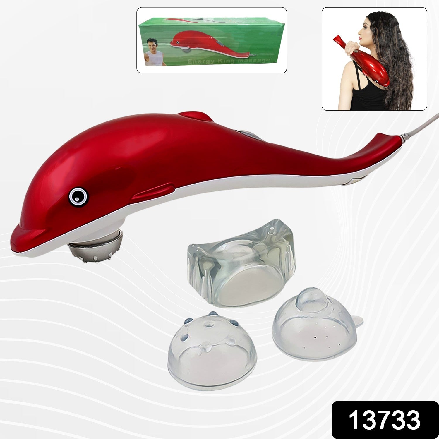 Electric Dolphin Handheld Massager (1 Pc) Electric Dolphin Handheld Massager (1 Pc)